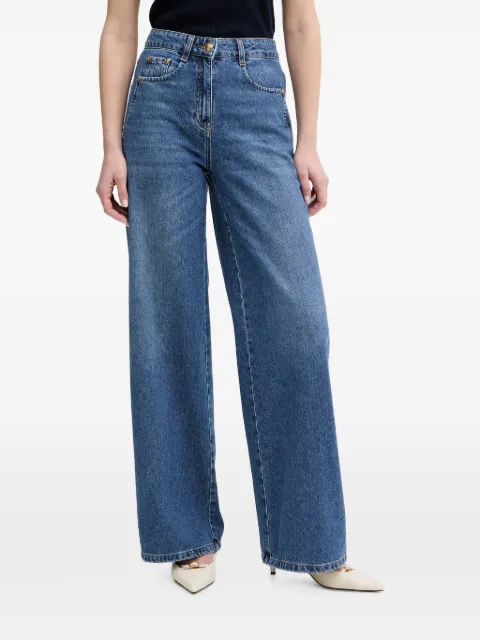 LUISA SPAGNOLI Appretto wide-leg jeans Blue 542847