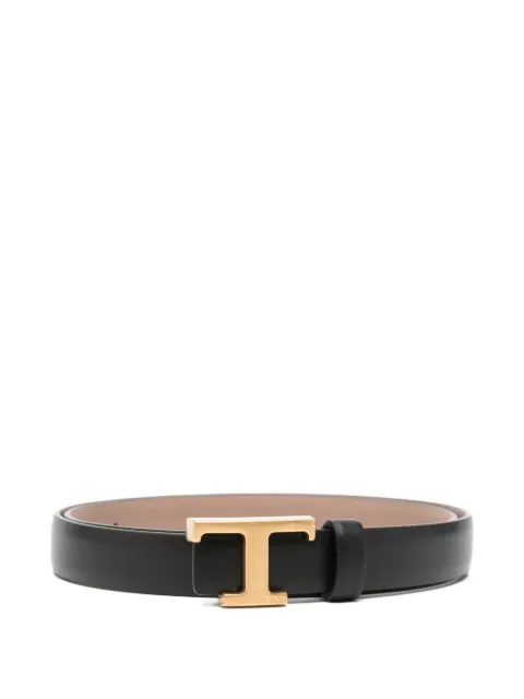 Tod's T-buckle leather belt Black XCWTSB30100RBR