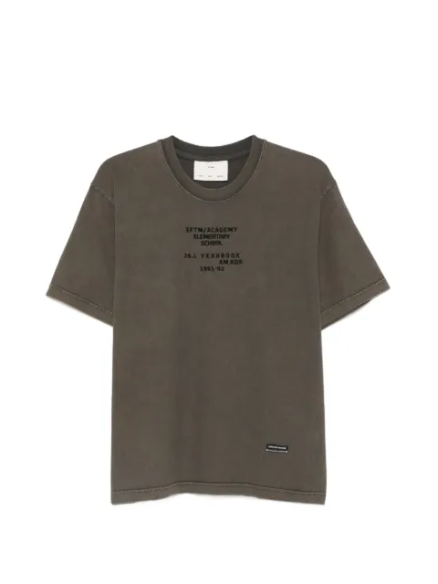 Song For The Mute embroidered T-shirt Brown MTS040E1