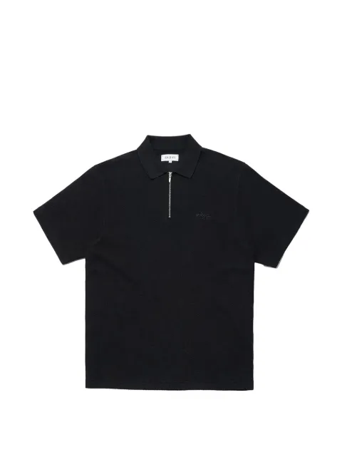 Edwin Rick logo-embroidered polo shirt Black I0365818967