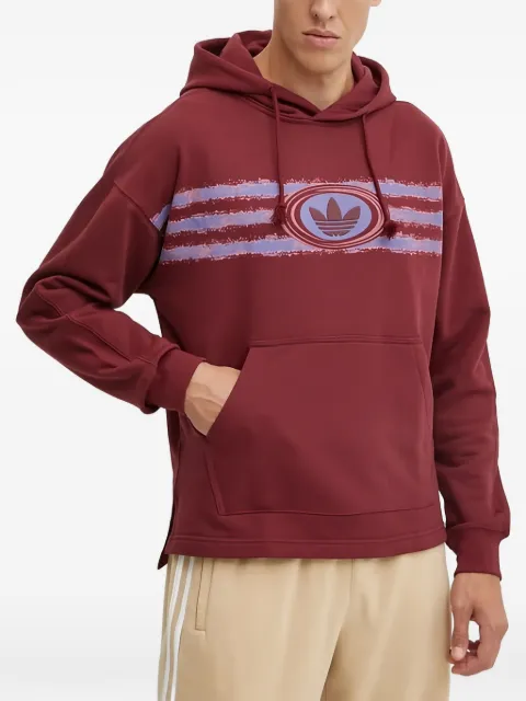 adidas graphic hooded sweatshirt Red JM0470