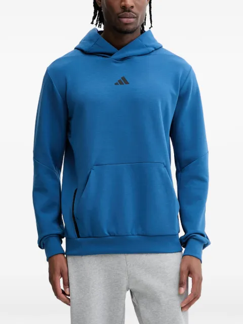 adidas logo-print hoodie Blue KE3541