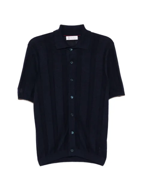 Brunello Cucinelli knit shirt Blue M2L707805CBM73