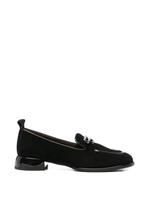 LINDA BAUMANN appliqué loafers Black 658526102