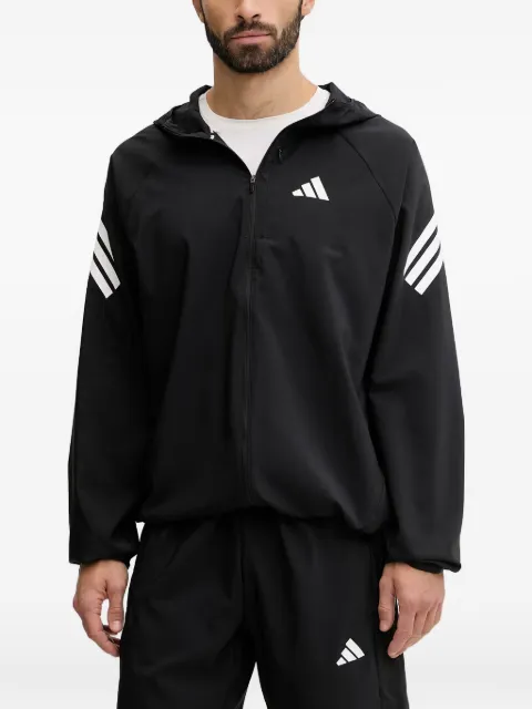 adidas Adi365 Iconic logo-print hooded jacket Black KQ8060