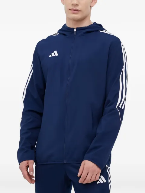 adidas logo-print lightweight jacket Blue HZ9067