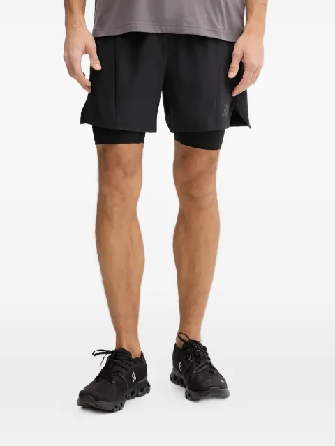 adidas D4T Workout 2in1 logo performance shorts Black KF6431