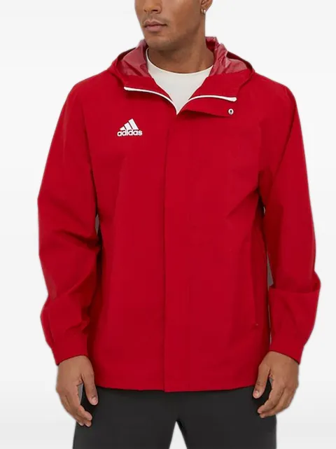 adidas hooded zip jacket Red IK4009