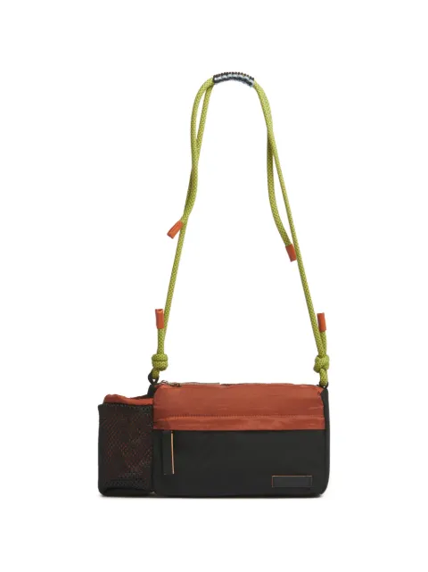 Marni rope-strap mesh-panel shoulder bag Black SBMQ0126U0P9109