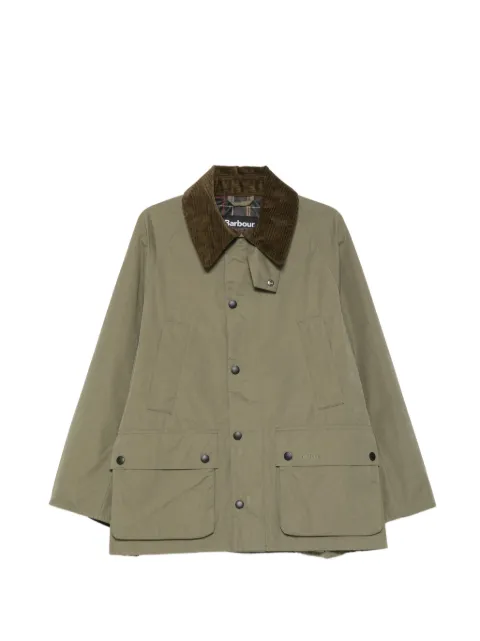 Barbour corduroy-collar jacket Green MCA0933