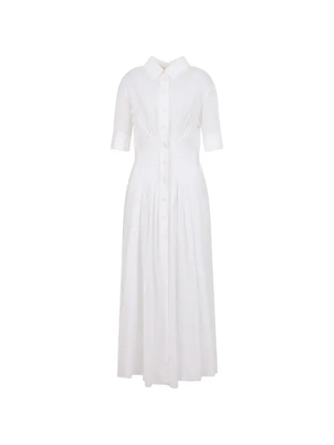 Marni poplin shirt dress with gathering White ABMA1559A1UTC193