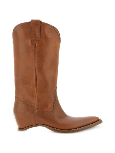 Maison Margiela Heel-less Western Boots Brown S39WW0081P7677