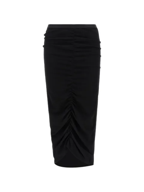 Valentino Garavani logo-waistband midi skirt Black BKG05ZA8N