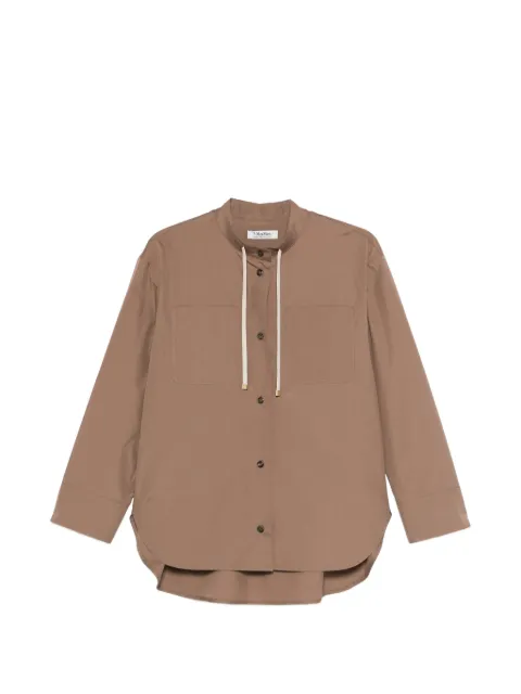'S Max Mara drawstring pocket shirt Brown 2619111033600