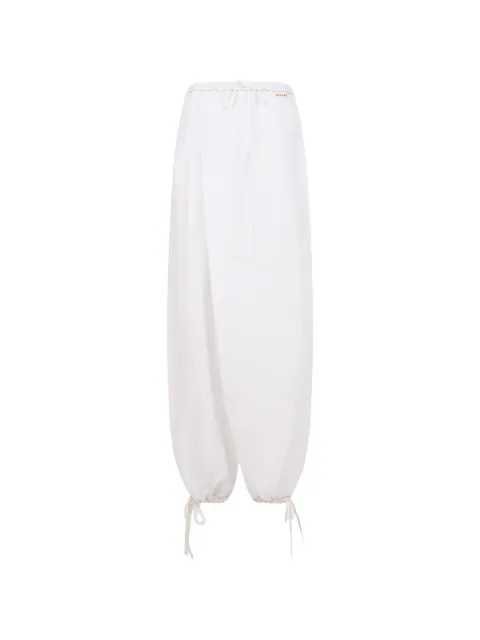 Marni draping wide-leg trousers White PAMA0634S0UTC193