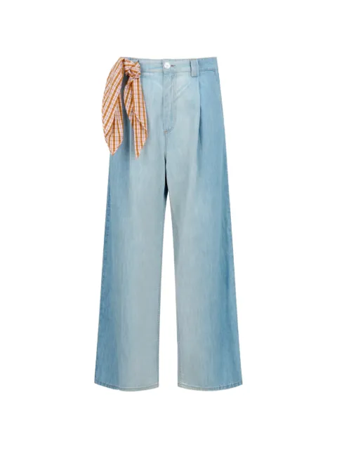 Marni chambray jeans with foulard Blue PUJU0126Q0USCZ12
