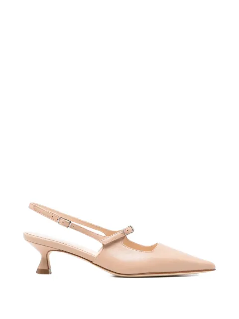 Anna F. pointed-toe leather pumps Neutrals 1848