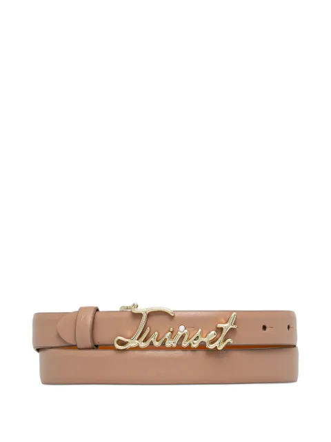 TWINSET logo-buckle belt Neutrals 252TA4080