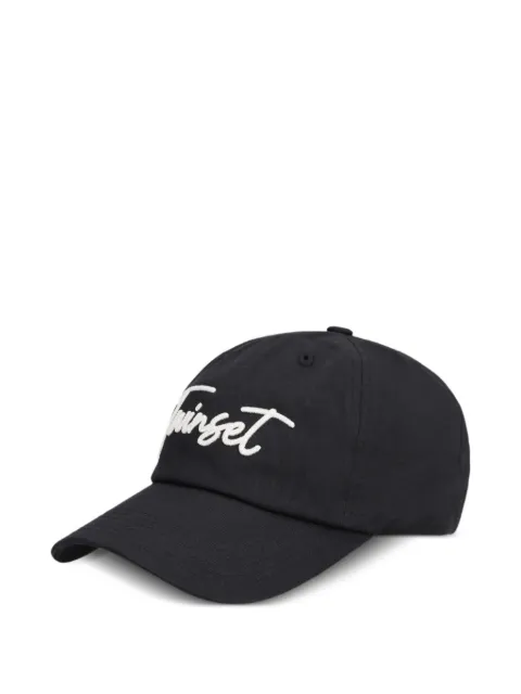 TWINSET logo-embroidery baseball cap Black 261TA4390