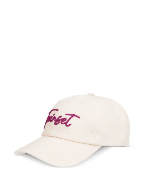 TWINSET logo-embroidered baseball cap Neutrals 261TA4390