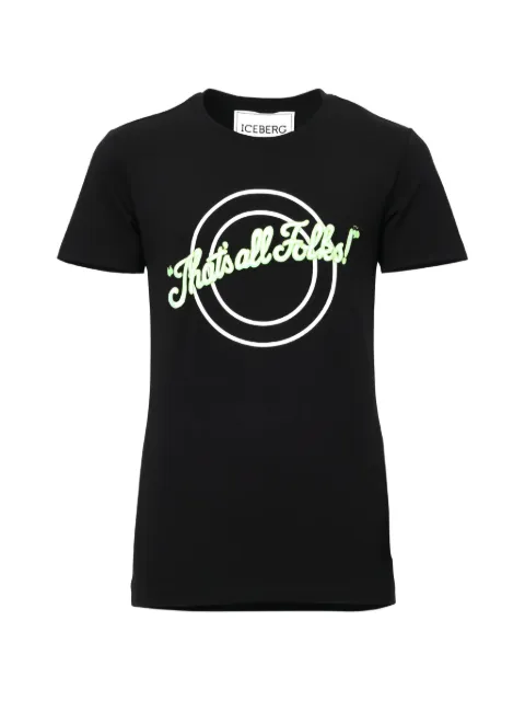 Iceberg crew neck T-shirt Black 23EI2P0F072639A9000SS23