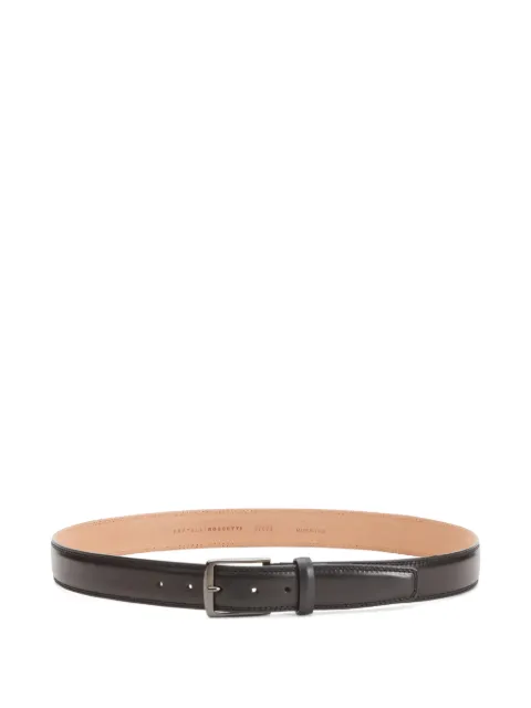Fratelli Rossetti stitched leather belt Black 97490