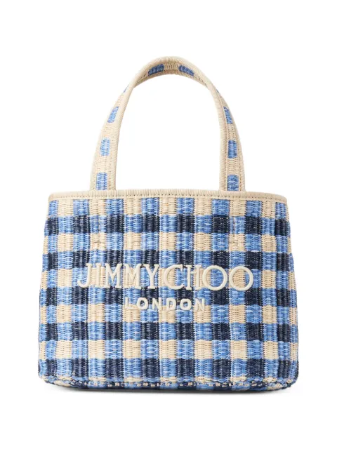 Jimmy Choo beach tote East-West mini bag Blue BEACHTOTEEWMINIHEE