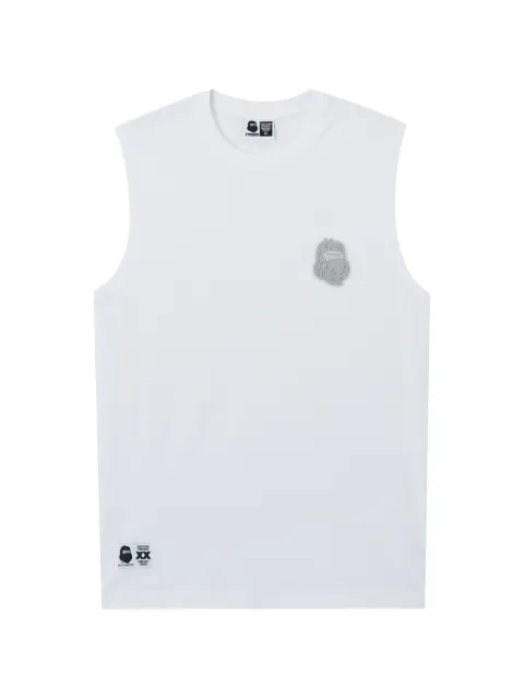 FINGERCROXX appliqué sleeveless T-shirt White FFXVTM01260X