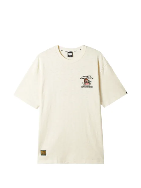 FINGERCROXX embroidery T-shirt Neutrals FFXTEM01332X