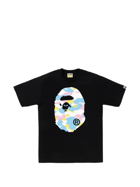 A BATHING APE® camouflage graphic T-shirt Black 001TEM301026M