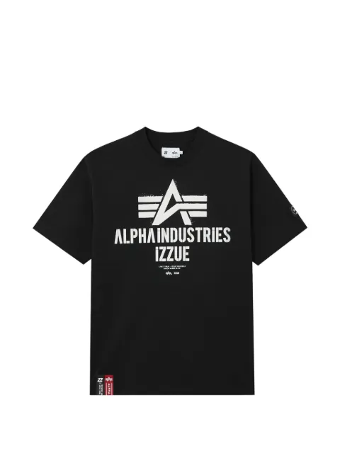 izzue logo-print T-shirt Black IZXTEM00647X