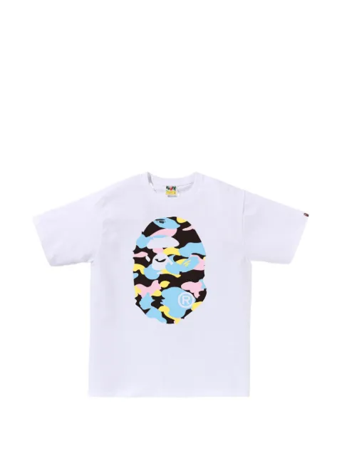 A BATHING APE® camouflage graphic T-shirt White 001TEM301026M