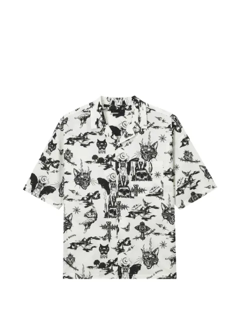 FIVE CM print pocket shirt White 5CXSRM00416X