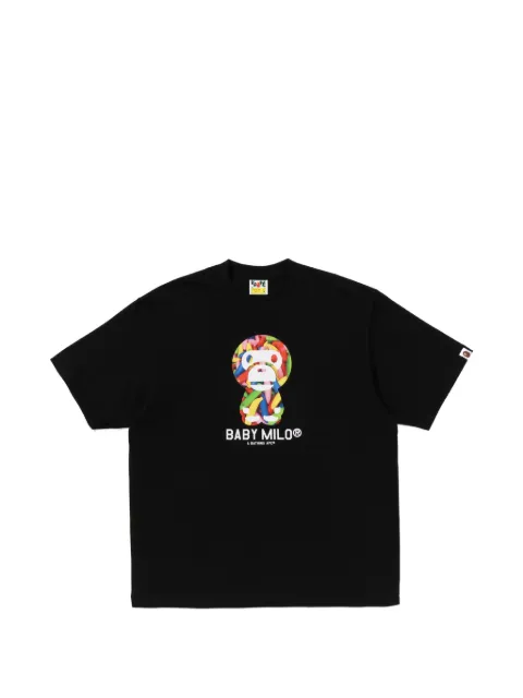 A BATHING APE® ape graphic T-shirt Black 002TEM301303M