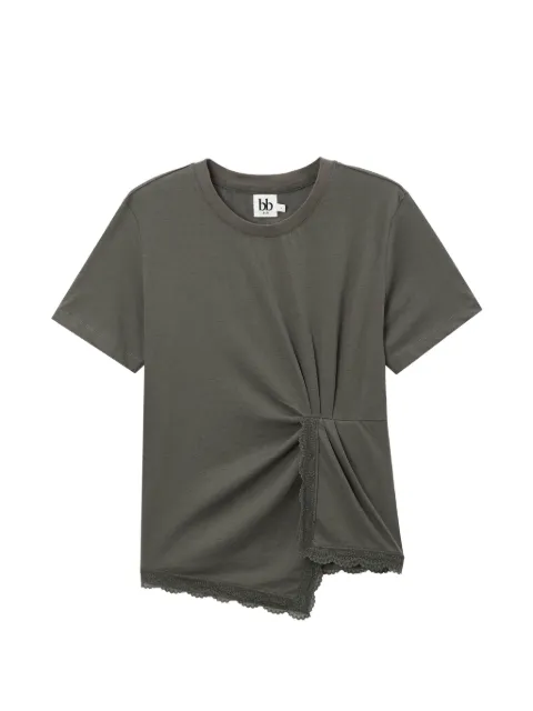b+ab lace-detail T-shirt Grey 6S618AS