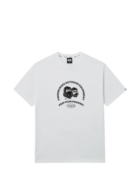 FINGERCROXX graphic-print T-shirt White FFXTEM01314X