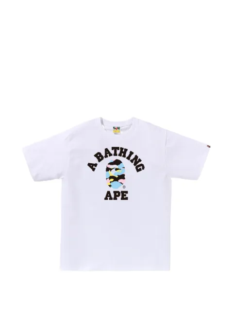A BATHING APE® logo graphic T-shirt White 001TEM301025M