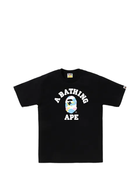 A BATHING APE® logo graphic T-shirt Black 001TEM301025M