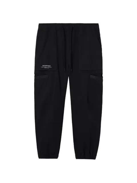 FINGERCROXX drawstring track pants Black FFXPTM01284X