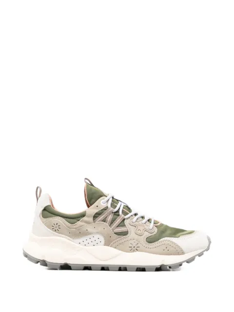 FLOWER MOUNTAIN Yamano 3 nubuck leather sneakers Green 2018553093F59