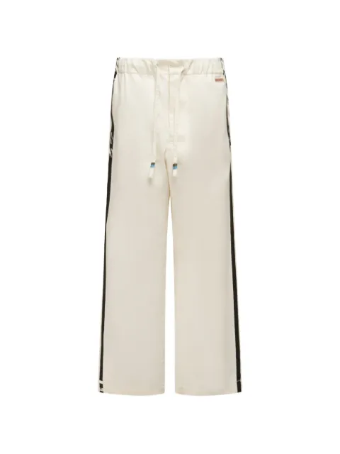 Marni gabardine track pants with stripes Neutrals PAMA0641PXUTC567