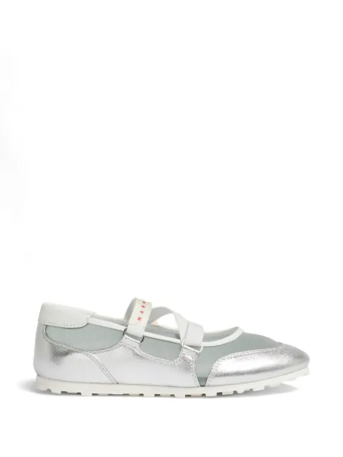 Marni criss-cross strap sneakers Silver SNZW020900P7709