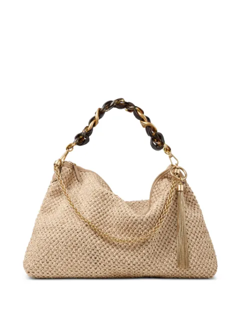 Jimmy Choo Callie maxi clutch bag Neutrals CALLIEMAXIHOA