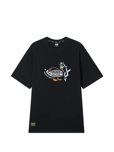 FINGERCROXX graphic-print T-shirt Black FFXTEM01330X
