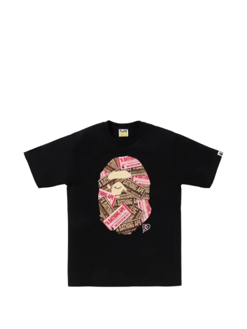 A BATHING APE® printed T-shirt Black 001TEM201009F