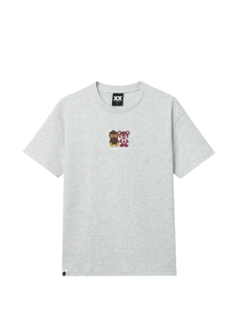 FINGERCROXX embroidered T-shirt Grey FFXTEW01425X