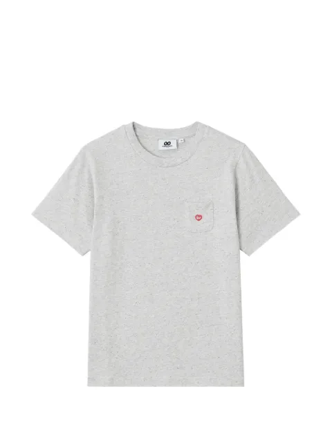 CHOCOOLATE logo-patch T-shirt Grey B1XTEW01117X