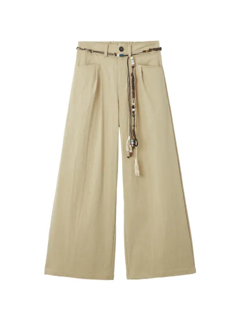 tout a coup belt-waist trousers Neutrals M128AS6
