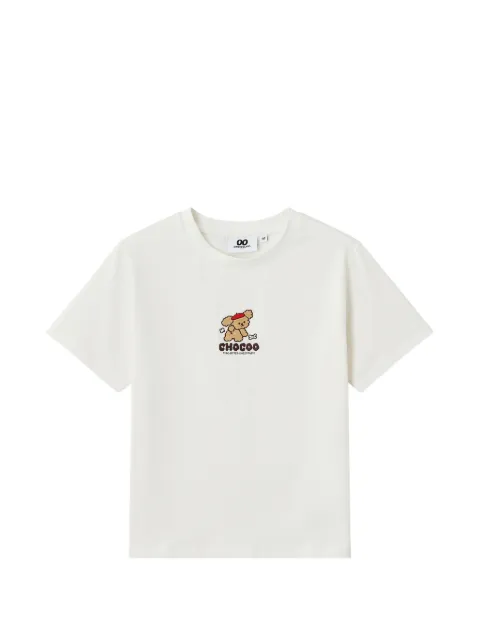 CHOCOOLATE logo-embroidered T-shirt Neutrals B1XTEW01038X