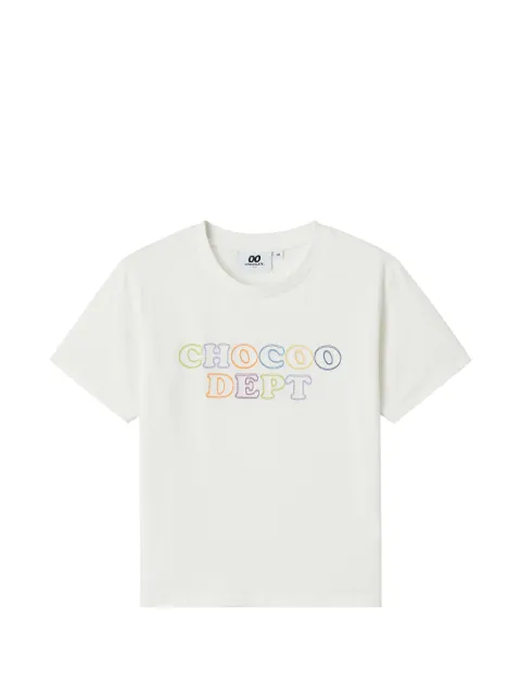 CHOCOOLATE embroidered graphic T-shirt Neutrals B1XTEW01039X
